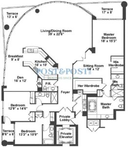 La Rive - Floor Plan A