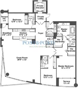 La Rive - Floor Plan B