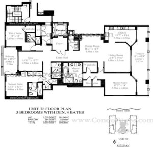 Las Olas Beach Club - Floor Plan D